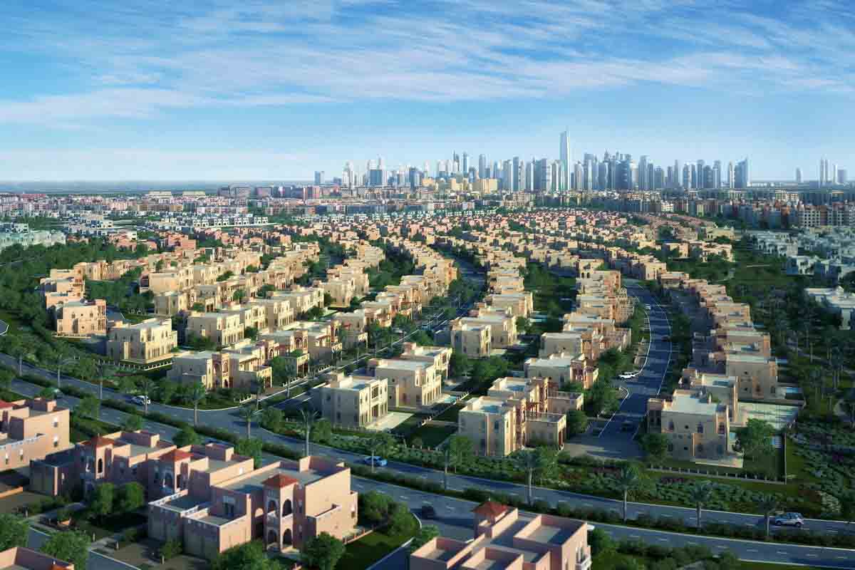 Villas in the Al Furjan residential community