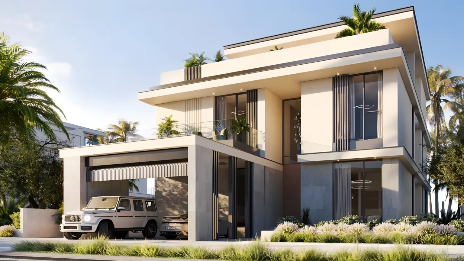 Beachfront Coral villa at Palm Jebel Ali in Dubai